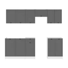 Modular kitchen JUNONA LINE 230 BBL BRW graphite